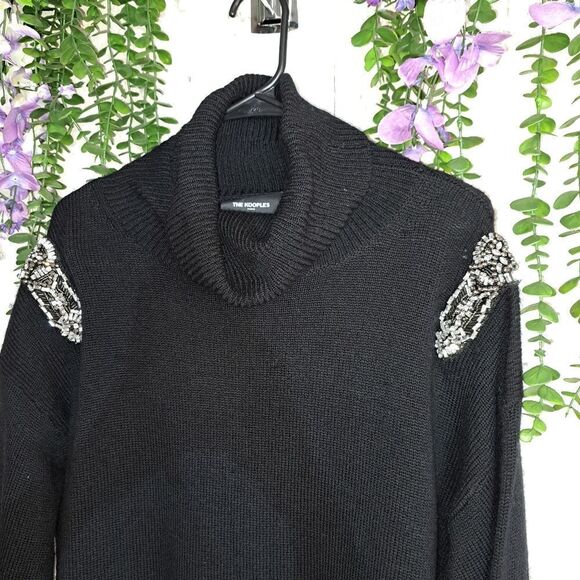 NWT The Kooples Knit and Jewels Sweater - Picture 4 of 10